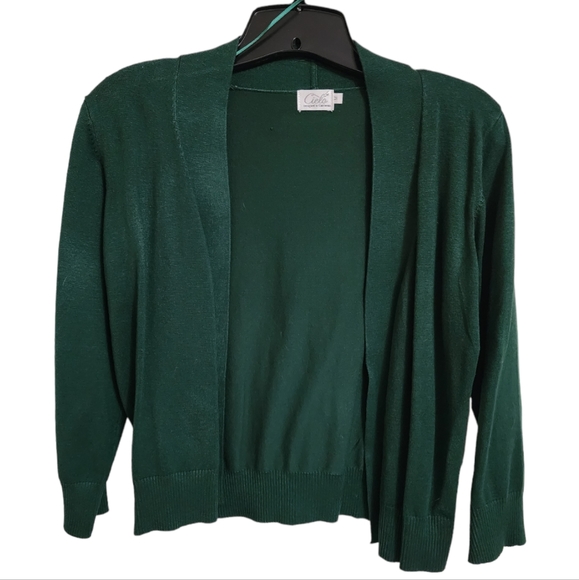Cielo Sweaters - Open Front Cropped Sweater Cardigan Sz M